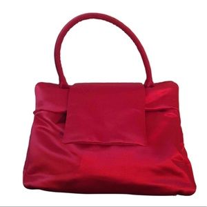 Paule Ka satin top handle bag